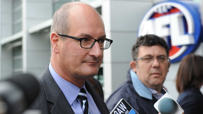 Port Adelaide chairman David Koch at AFL House on August 22, 2013.