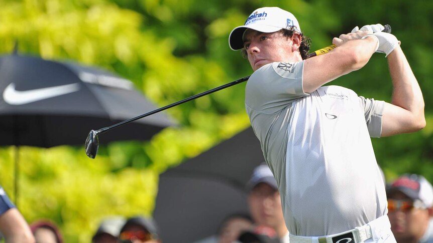 Northern Ireland's Rory McIlroy plays at the Singapore Open.