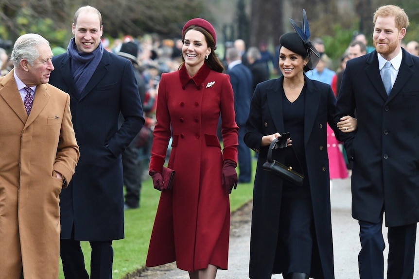 Prince Charles arrives at the Christmas morning service in Sandringham