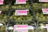 Cotton candy grapes for sale in a supermarket in Brisbane in March 2018.