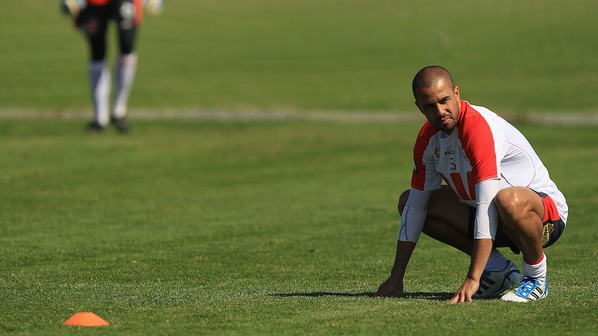 Filer of Heart skipper Fred crouching at training