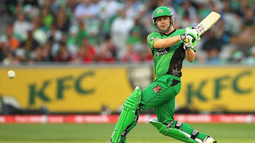 Luke Wright of the Melbourne Stars bats against the Renegades in the Big Bash League opener