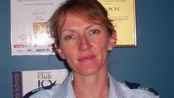 Rachel Whitford in police uniform.