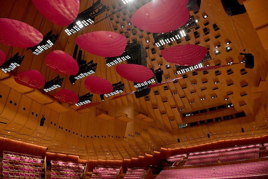 Inside the renovated opera house concert hall