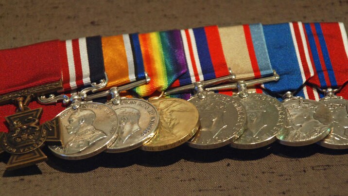 A Victoria Cross and other military medals