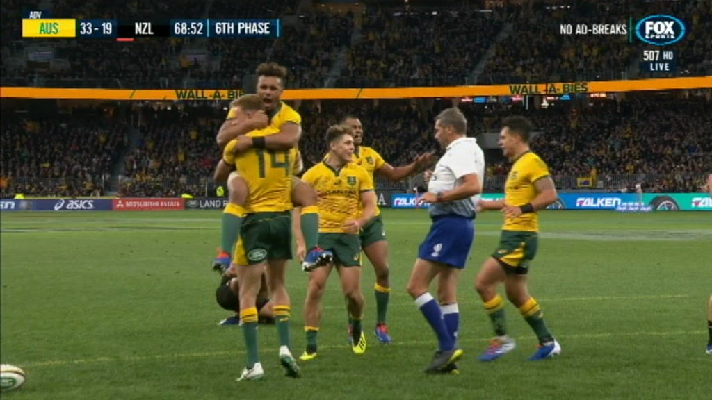 Wallabies defeat All Blacks 47-26 in record Bledisloe Cup win - ABC News