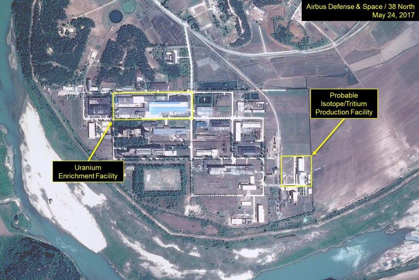 Satellite image of radiochemical laboratory at the Yongbyon nuclear plant