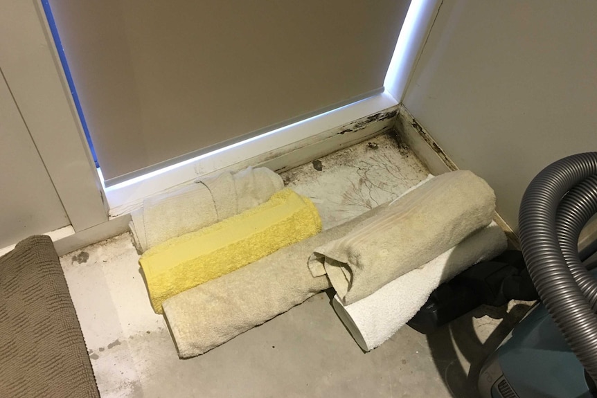 Water damage in building