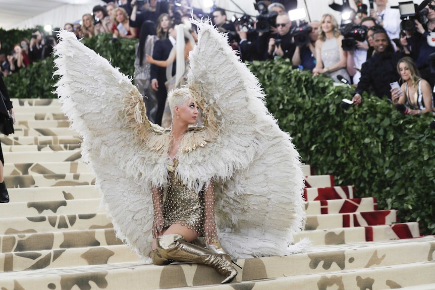 Singer-Songwriter Katy Perry arrives at the Metropolitan Museum of Art Costume Institute Gala