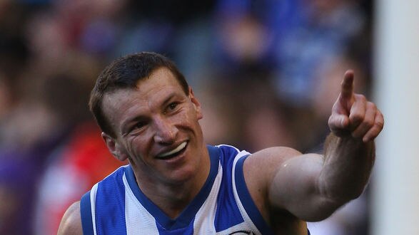 The evergreen Brent Harvey was at his best for the Roos.
