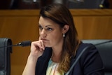 Sarah Hanson-Young at a Senate Inquiry