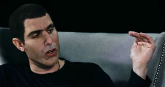 Comedian Sacha Baron Cohen in his television show, Who is America?