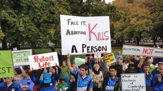There was community outrage when school children were involved in an anti-abortion protest at Parliament.