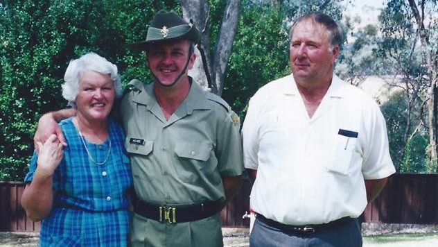 Husband and wife Peter and Mary Lockhart, and Mary's son Greg Holmes (c), who were killed by Ian Jamieson at their property near Wedderburn in 2014.