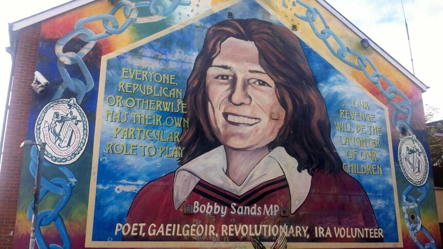 Bobby Sands mural in Belfast.