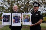 police with missing person poster