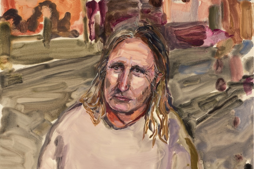A painting of Tim Winton