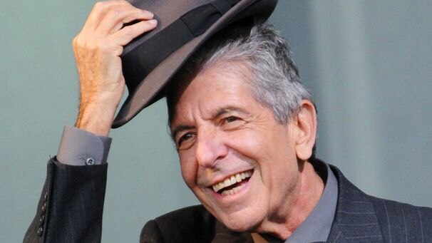 Leonard Cohen performs on the Pyramid stage during day three of the Glastonbury Festival
