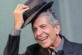 Leonard Cohen performs on the Pyramid stage during day three of the Glastonbury Festival