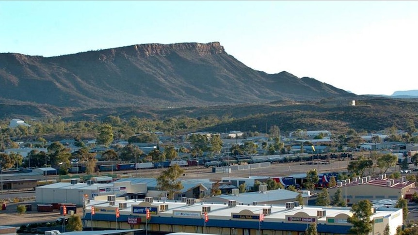 A view of the red ranges around Alice Springs.