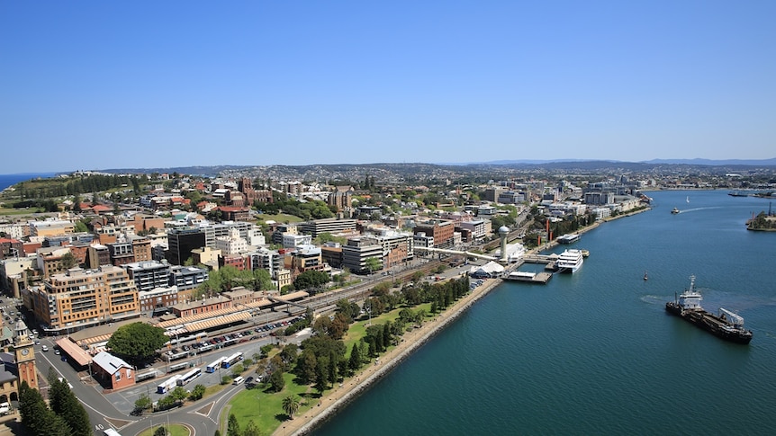 Newcastle East from the air.