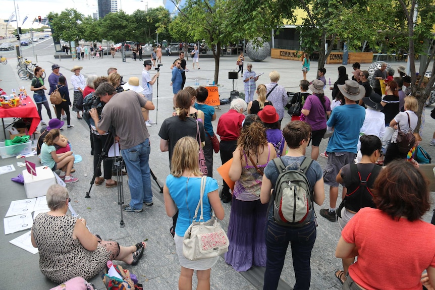 Small crowd at Wicked Picket event