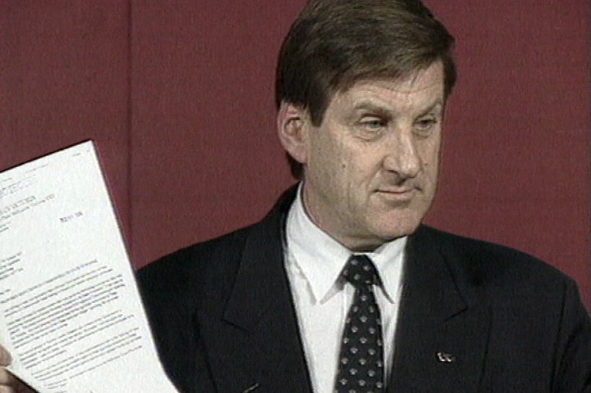Victorian Premier Jeff Kennett in 1996.