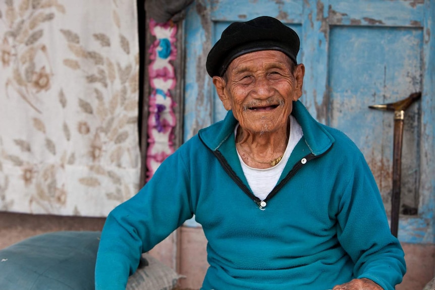 An ex-Gurkha serviceman in Nepal.