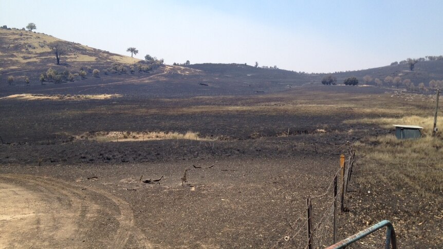 The fire near Yass has a perimeter of 94km and has burnt out more than 14,000 hectares.