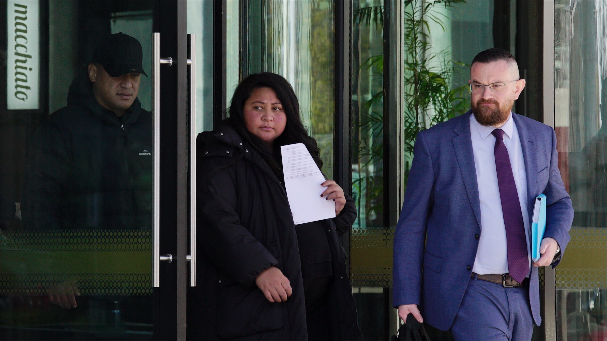 Salesa and papalii leaving court