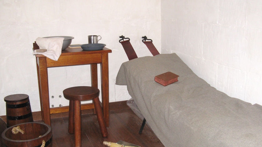 A refurbished prison cell.