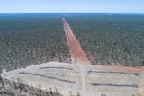 An image that shows land clearing at Wombinoo Station, south-west of Cairns.