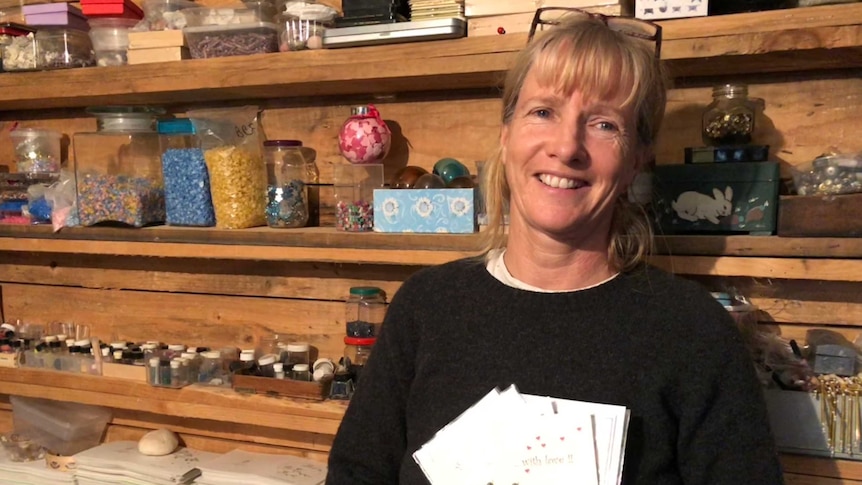 Sandy Brennan, handmade card maker.