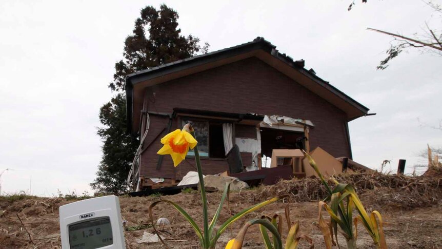 A vacant house in Minamisoma, 18 kilometres from the Fukushima nuclear power plant.