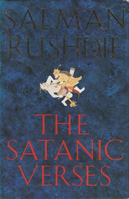 the front cover of Salman Rushdie's novel The Satanic Verses