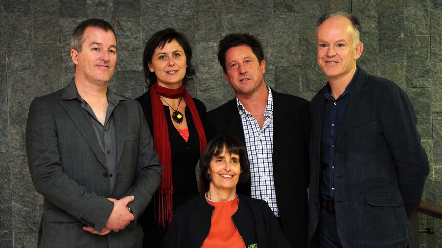 Winners (LtoR) Luke Davies, Judy Watson, Robert Newton, Mark McKenna and Gillian Mears (front).