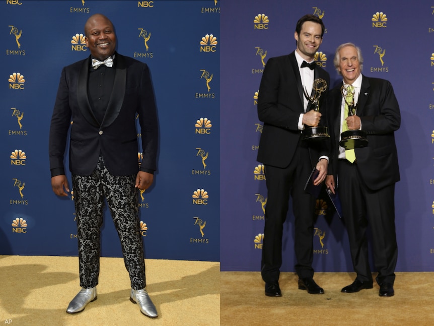 Tituss Burgess, Bill Hader and Henry Winkler.