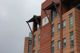 exterior image of red brick hospital in Ballarat on gloomy day 