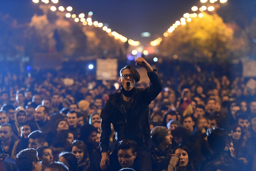 Anti-government protests in Romania