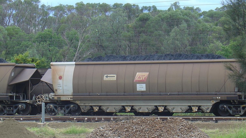 Coal train stuck between Blackwater and Emerald