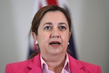 Queensland Premier Annastacia Palaszczuk speaks at a media conference in Brisbane