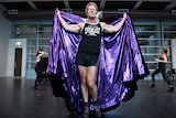 Craig McLachlan, playing the role of Frank N Furter, takes part in a rehearsal