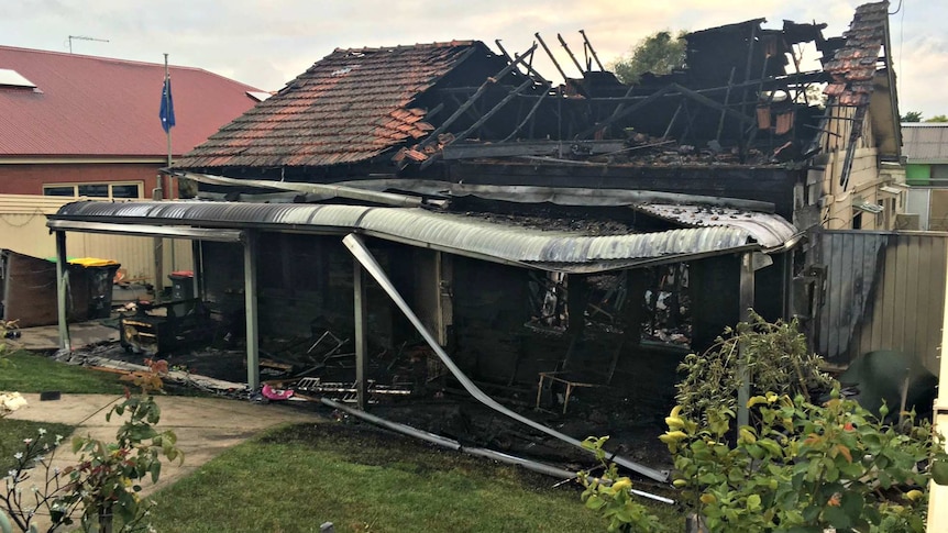 House destroyed by fire at Essendon