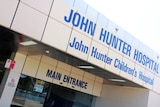 The entrance to John Hunter hospital