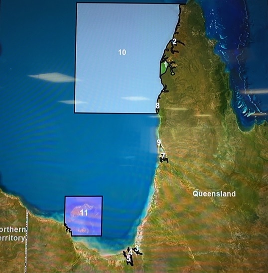 Map of the gulf of carpentaria.