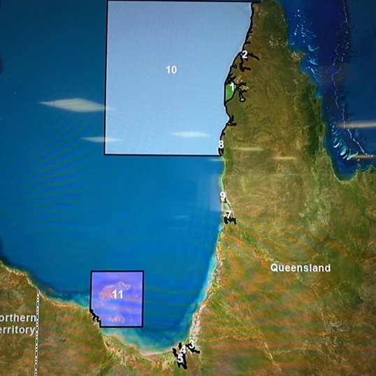 Map of the gulf of carpentaria.