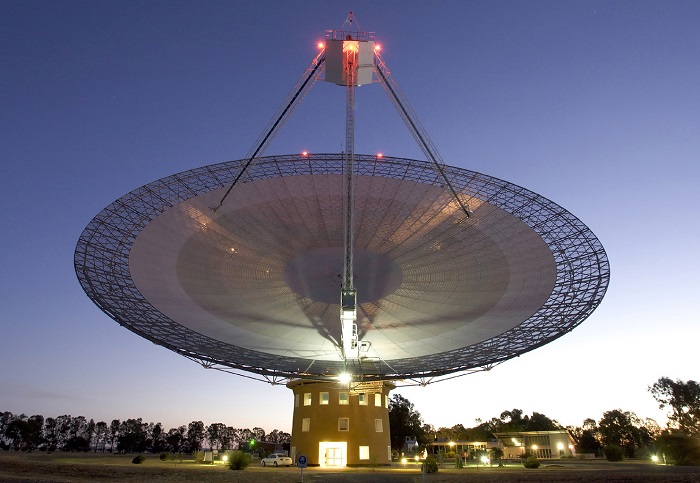 The Parkes Telescope seen in the evening light