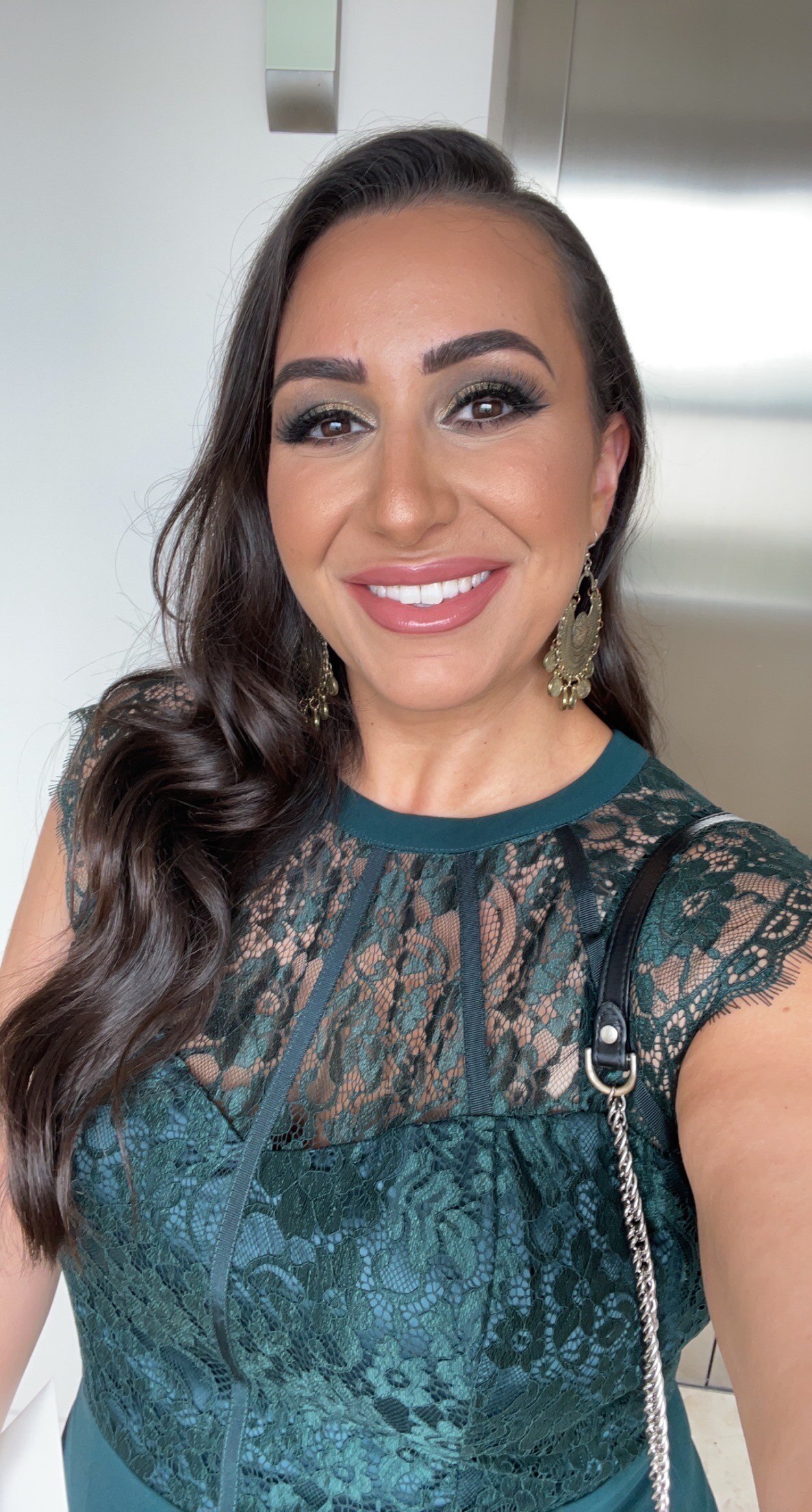 A woman taking a selfie