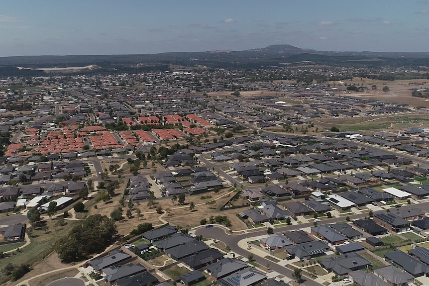 a suburb from the air.