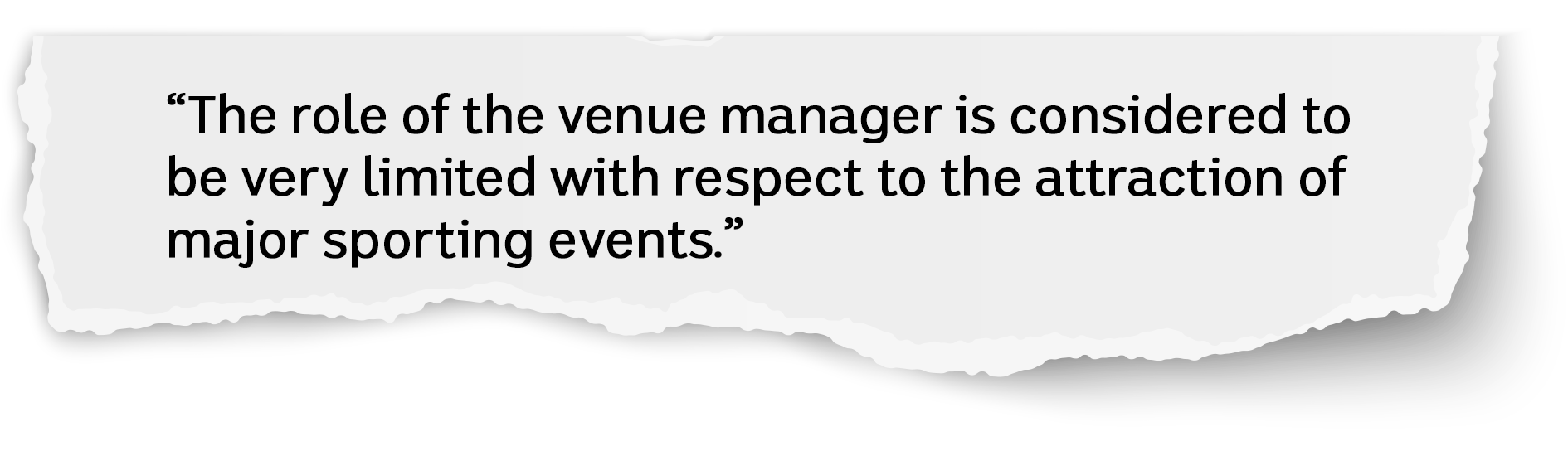 Venue manager - SQ tear